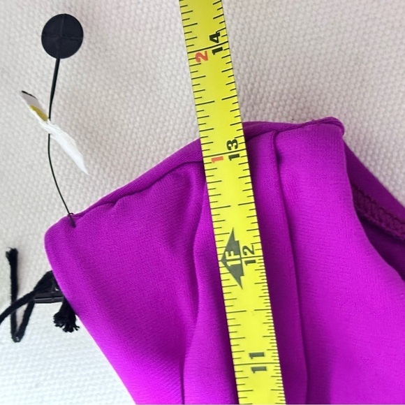 Robin Piccone size M Vibrant fuchsia Bikini Bottom Knotted Front Cheeky 3511 YF - Picture 7 of 9